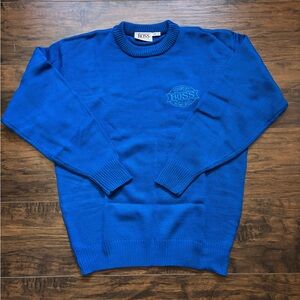 Vintage Hugo Boss Vibrant Blue Crewneck Sweater